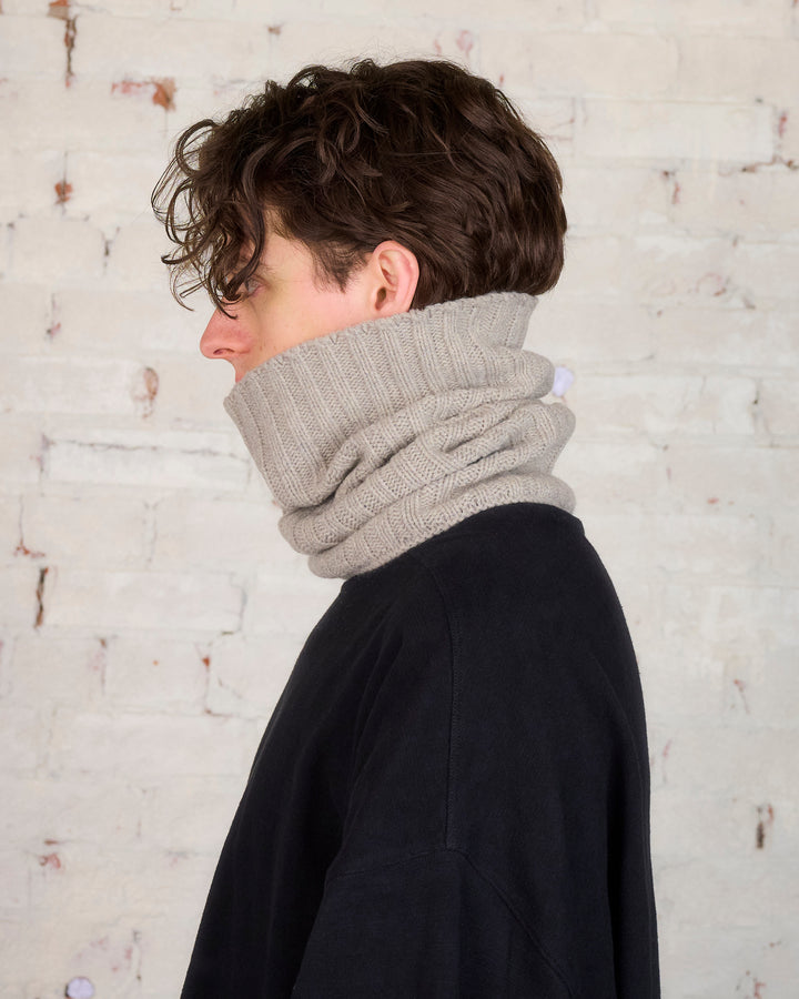 Rick Owens Recycled Cashmere Tube Scarf Pearl