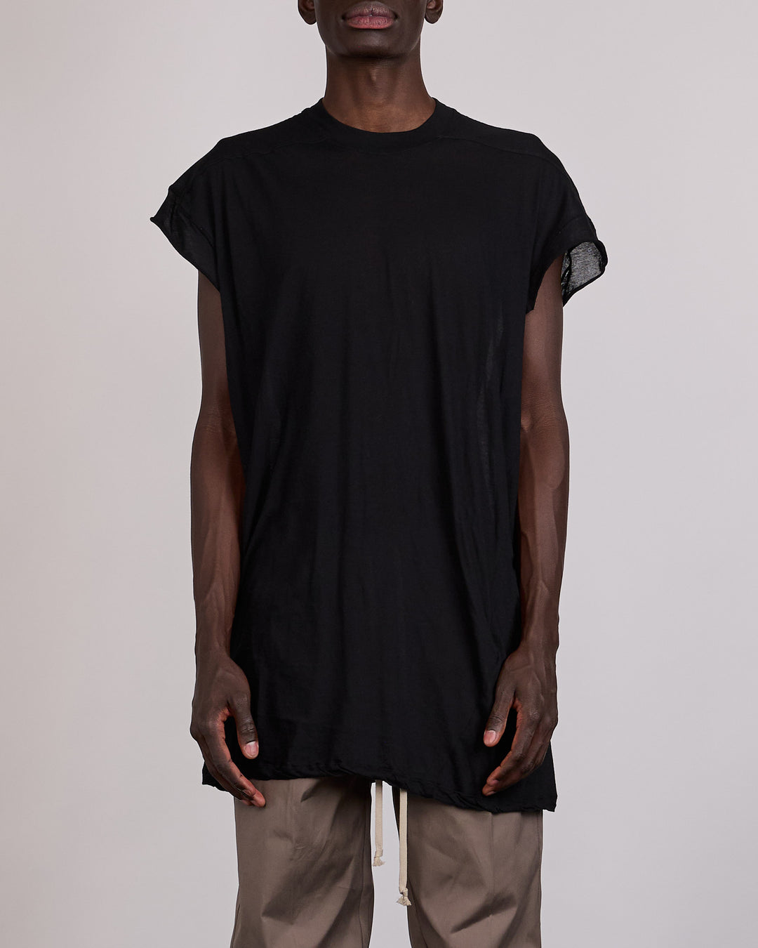 Rick Owens Rick's Jumbo Short Sleeve T-Shirt Unstable Cotton Black