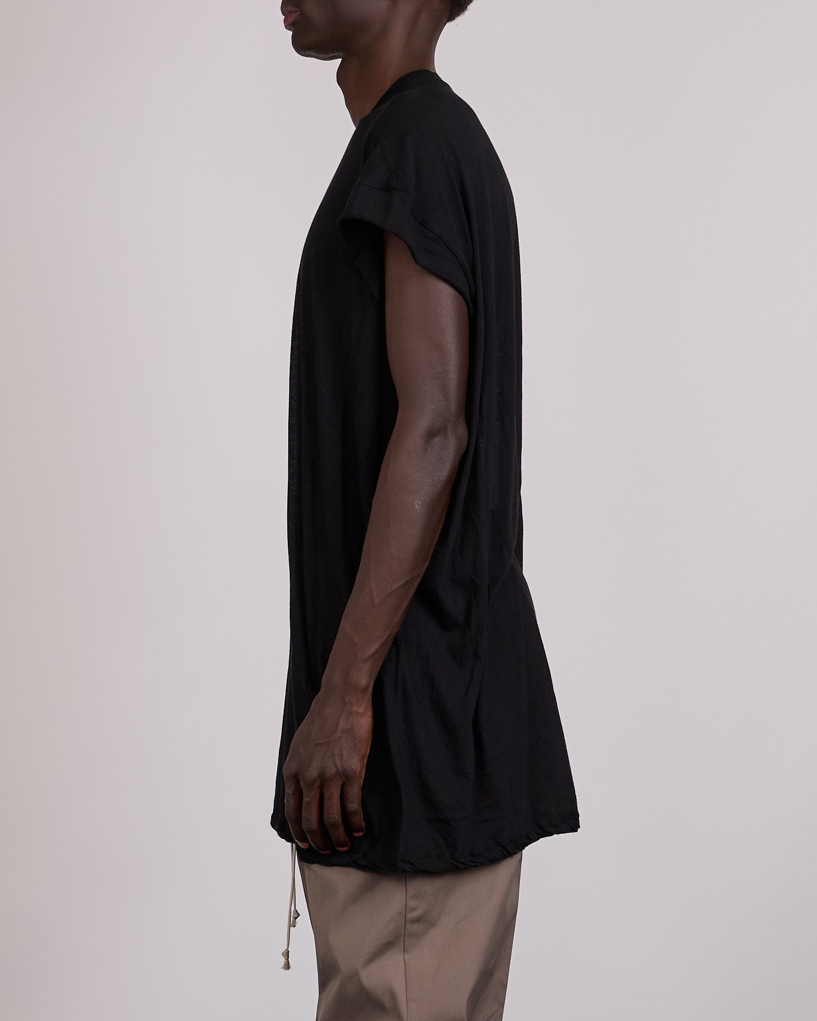 Rick Owens Rick's Jumbo Short Sleeve T-Shirt Unstable Cotton Black