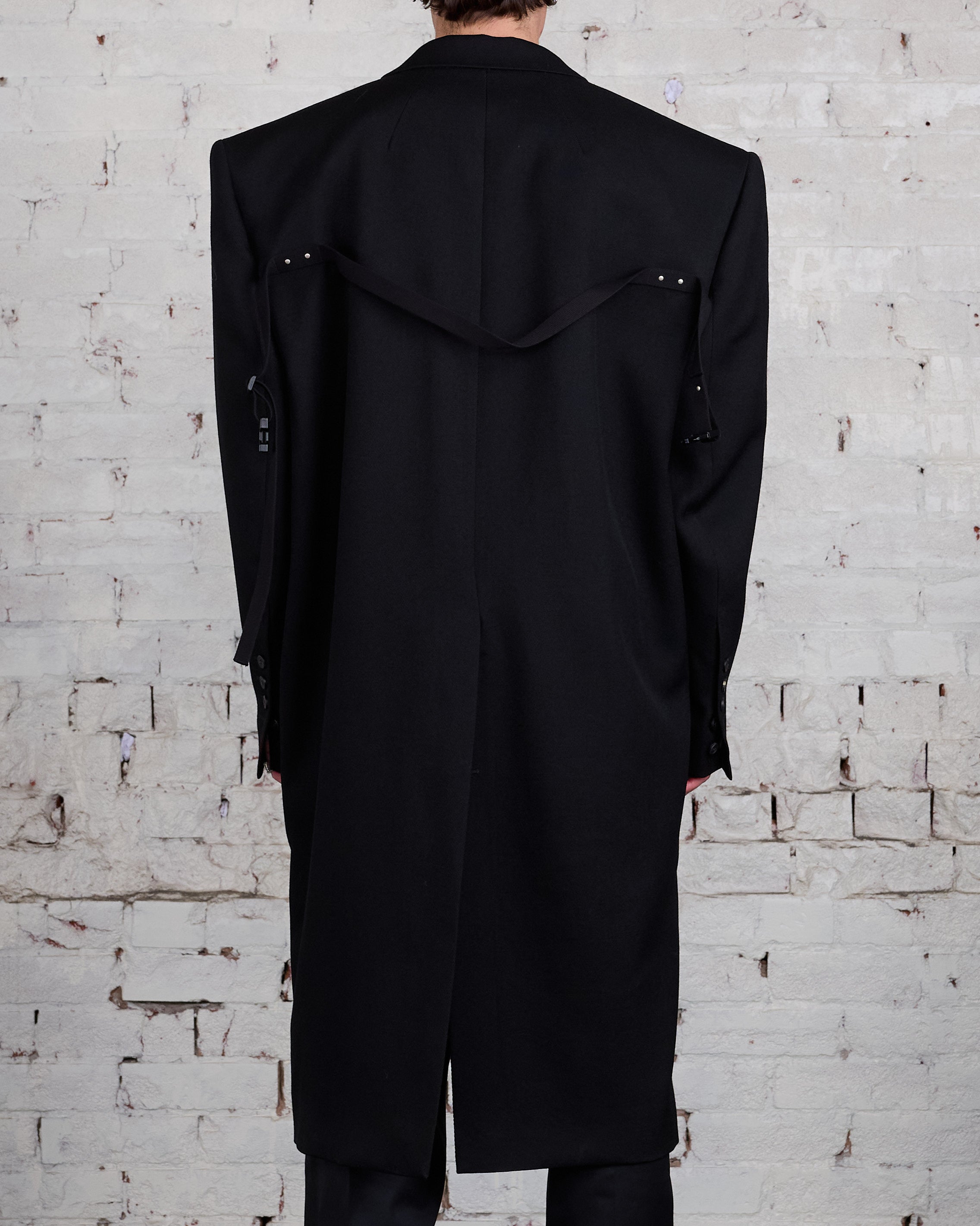 Rick Owens Rick's Tatlin Coat Wool Drill Black – LESS 17