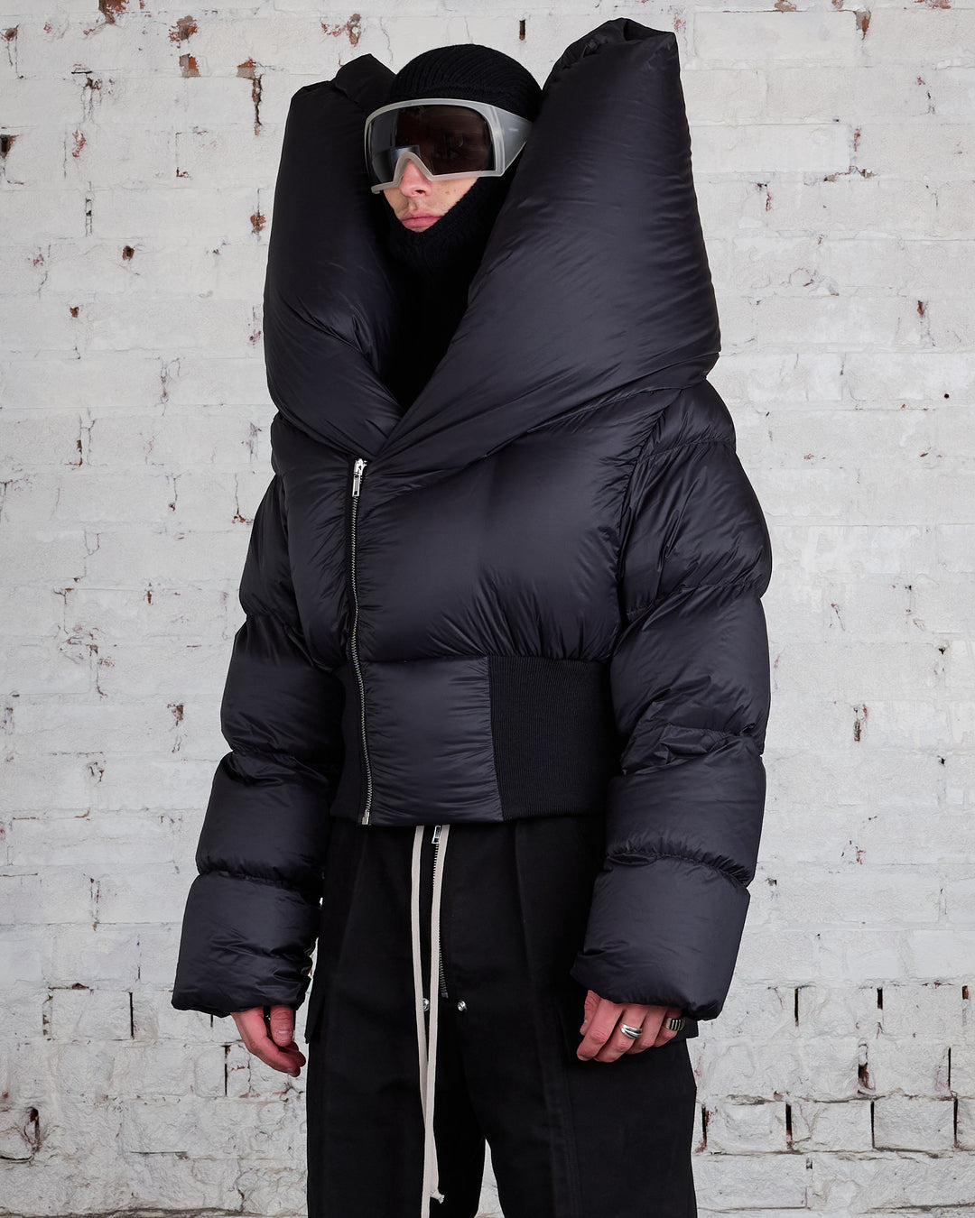 Rick Owens Runway Anubis Jacket Duvet Jacket Black