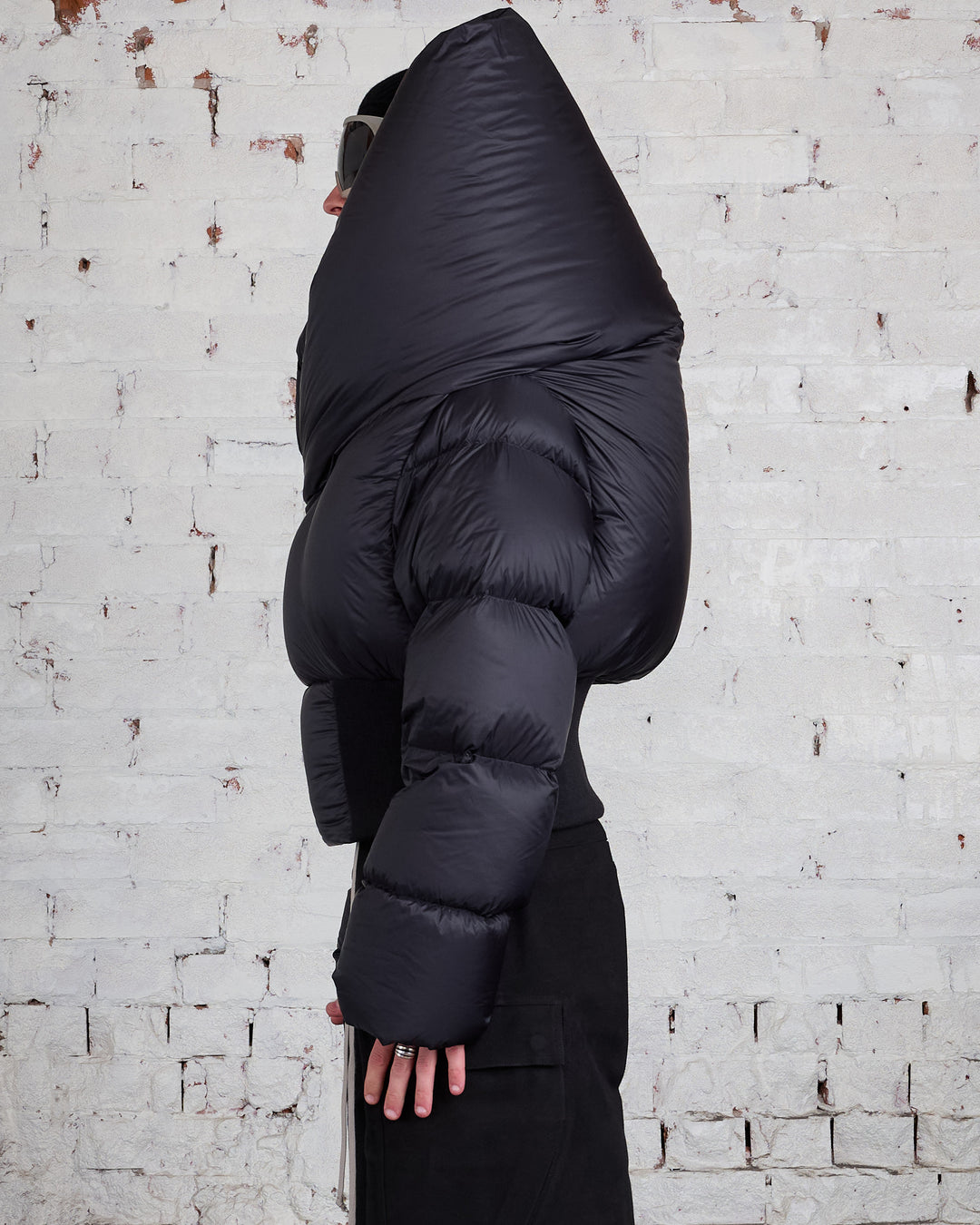 Rick Owens Runway Anubis Jacket Duvet Jacket Black