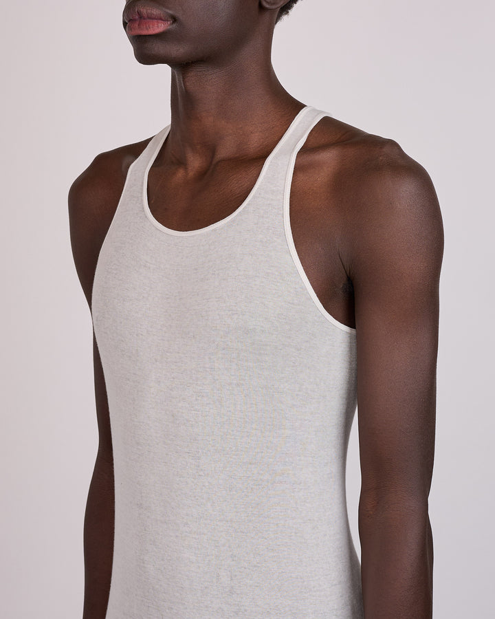 Rick Owens Runway Basic Rib Tank MR Milk Wash