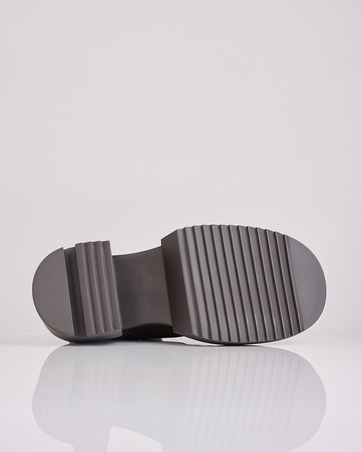 Rick Owens Runway Beatle Bogun Suede Boot Indigo