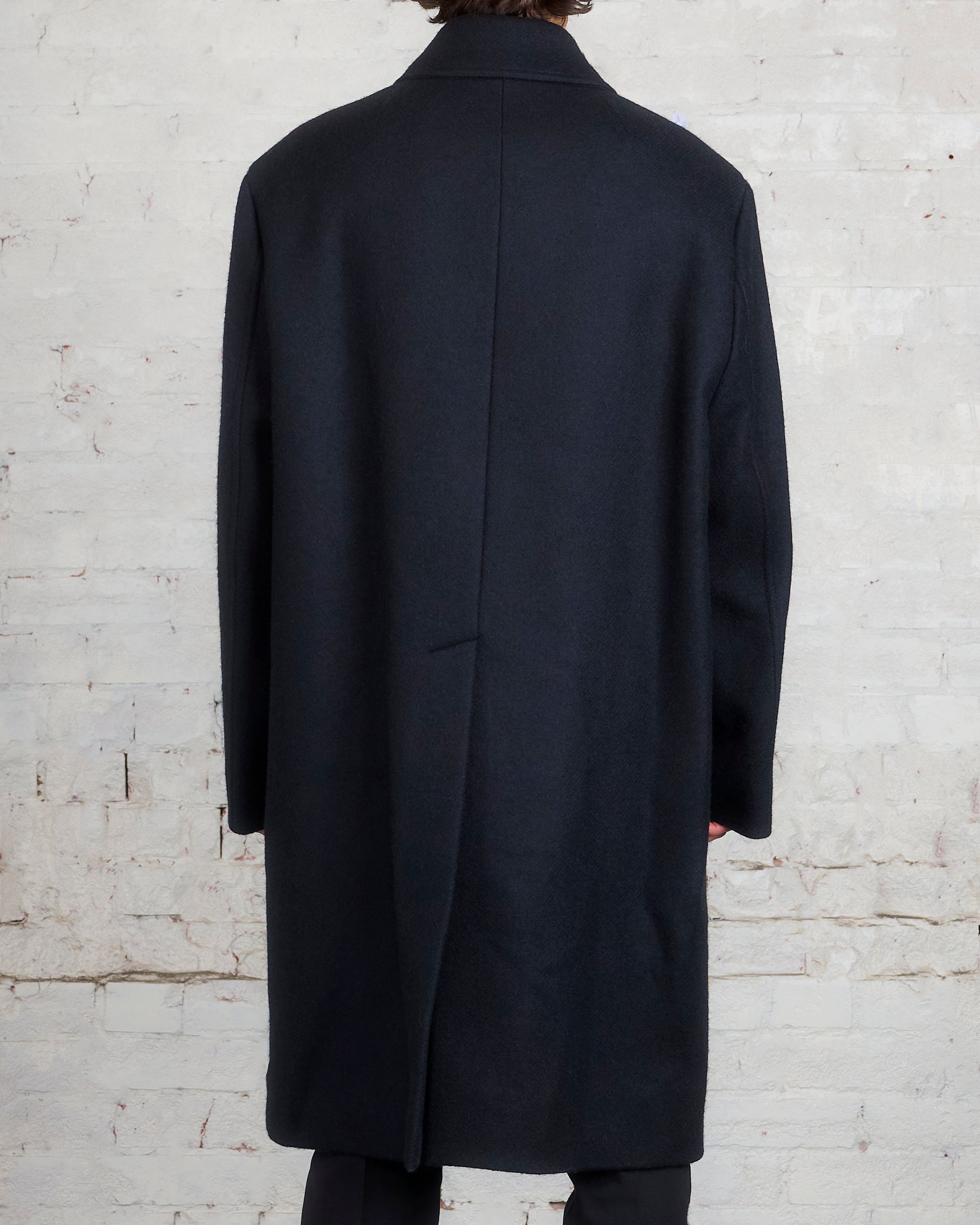 Rick Owens Black Jumbo Mac Coat