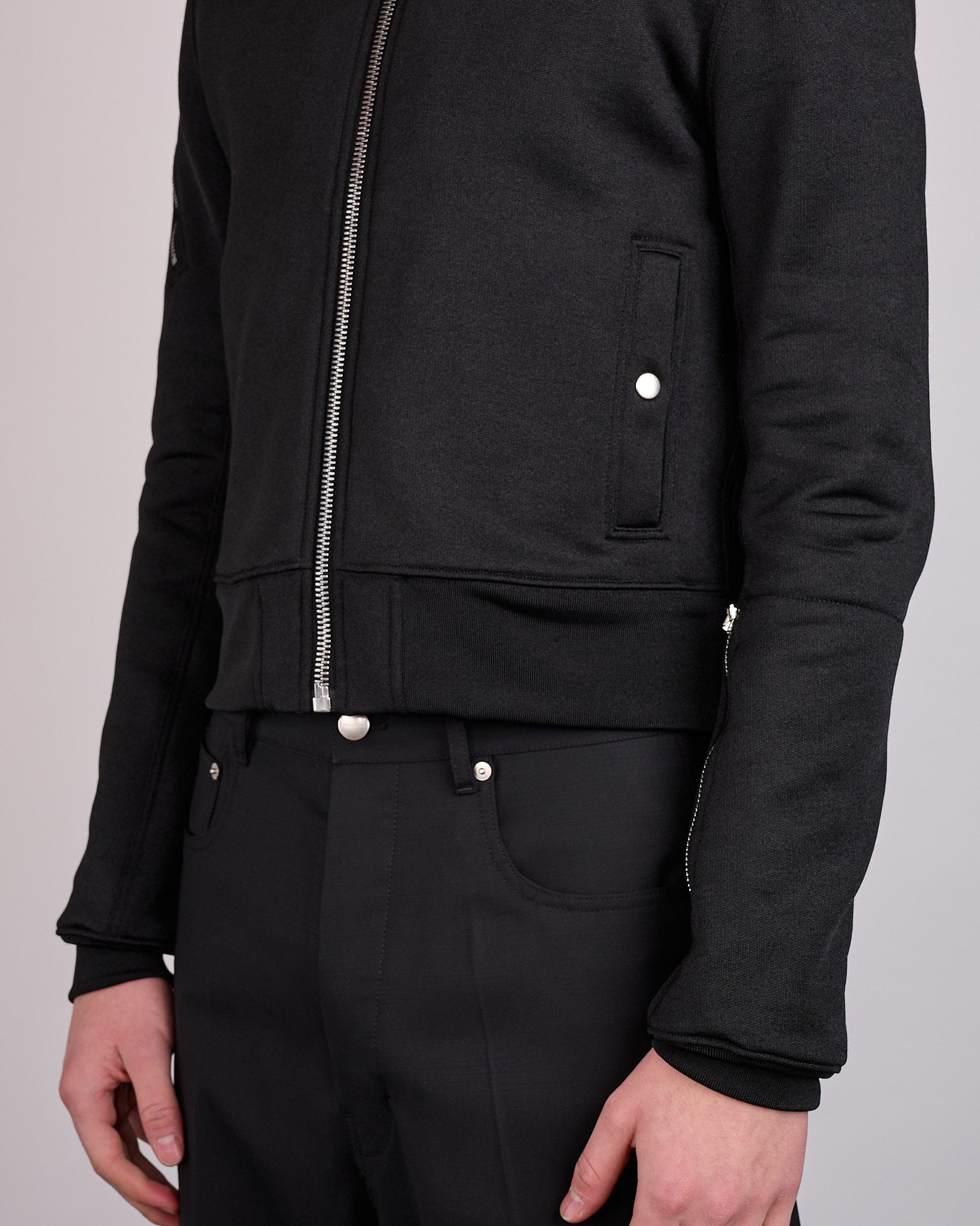 Rick Owens Runway Bonotto Suicide Rev Track Jacket Black – LESS 17