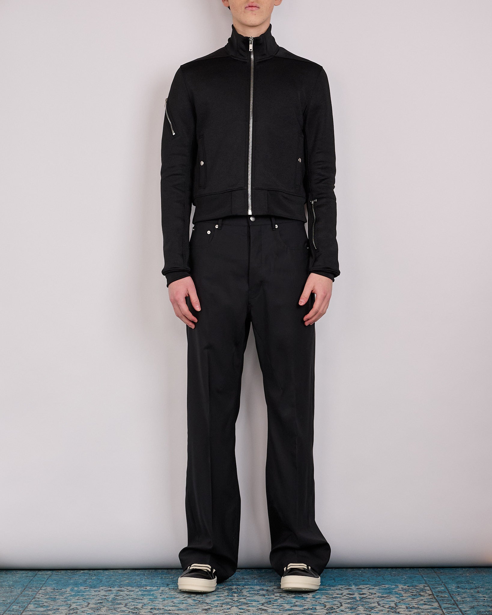 ジャケット・アウター RICK OWENS SUICIDE REV TRACK JACKET 26SS Rick Owens Runway Bonotto Suicide Rev Track Jacket Black – LESS 17