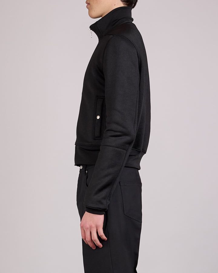 Rick Owens Runway Bonotto Suicide Rev Track Jacket Black