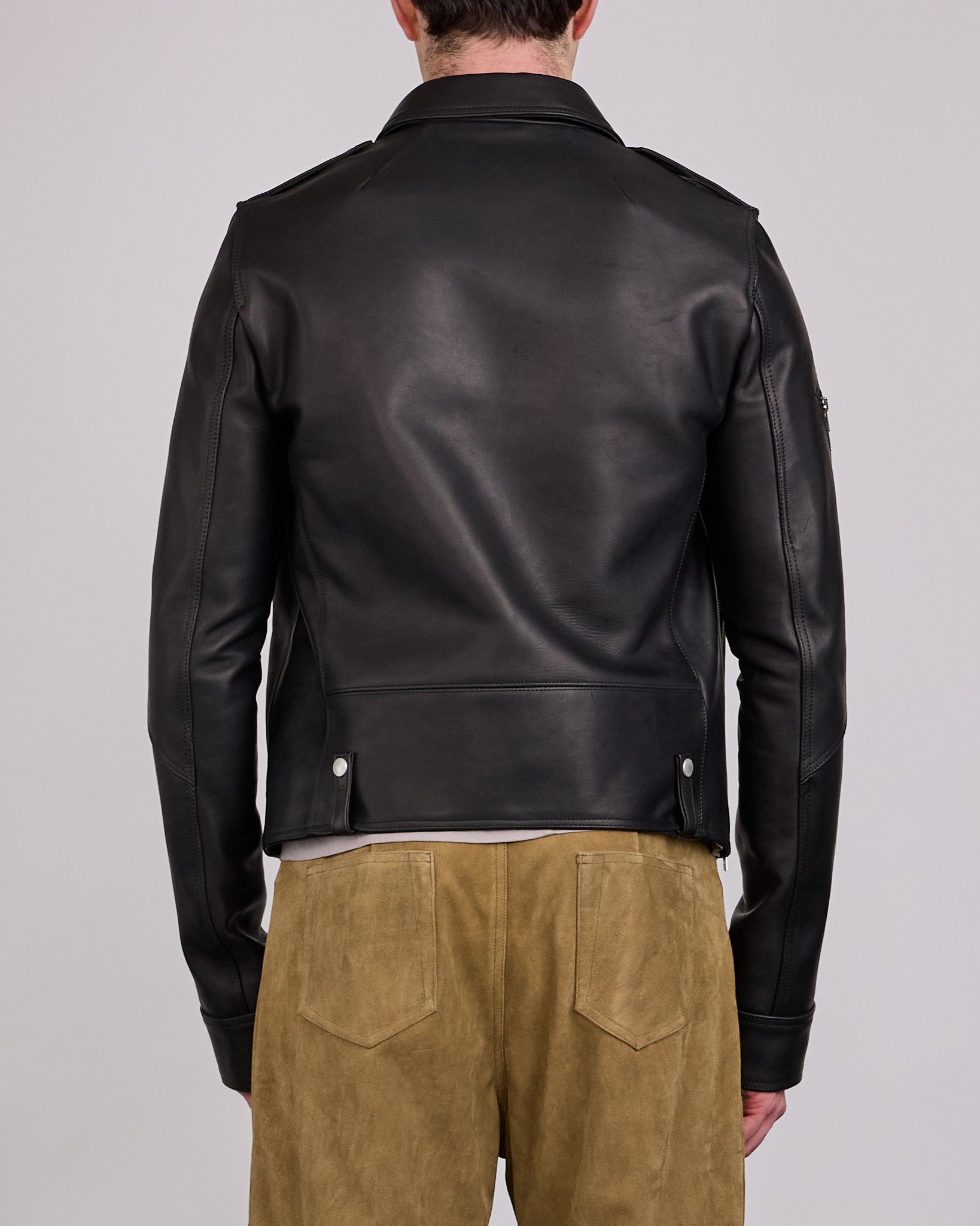 Rick Owens Runway Bonotto Suicide Vega MIJ Leather Jacket Black