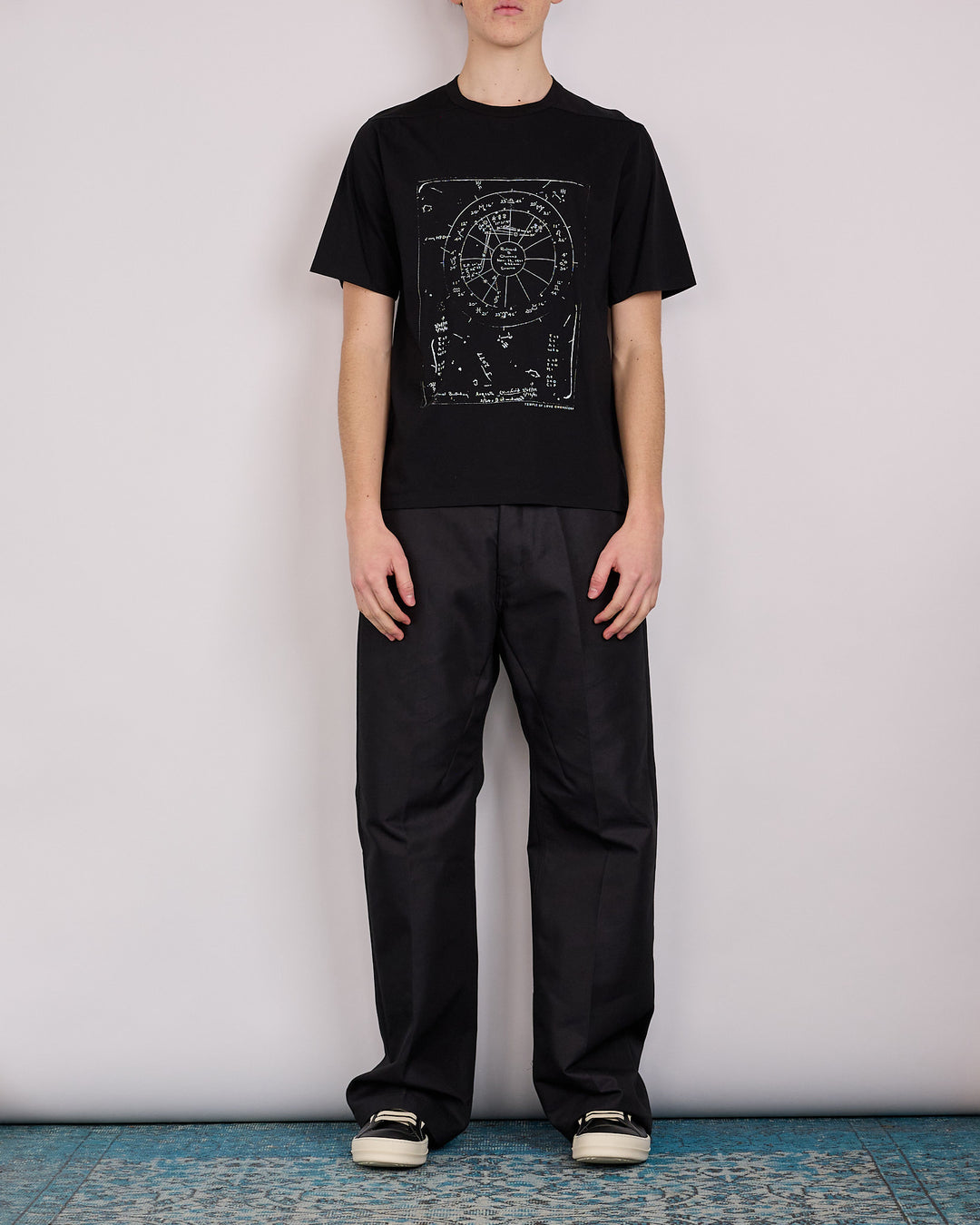 Rick Owens Runway Brad T-Shirt Astro Graphic Black Milk