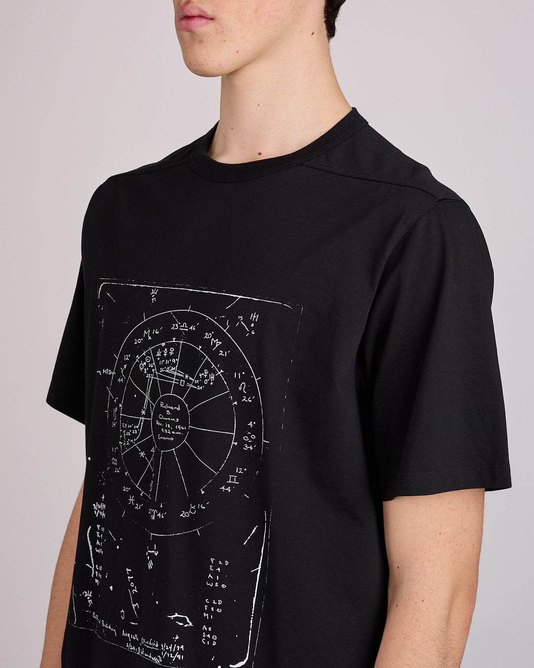 Rick Owens Runway Brad T-Shirt Astro Graphic Black Milk