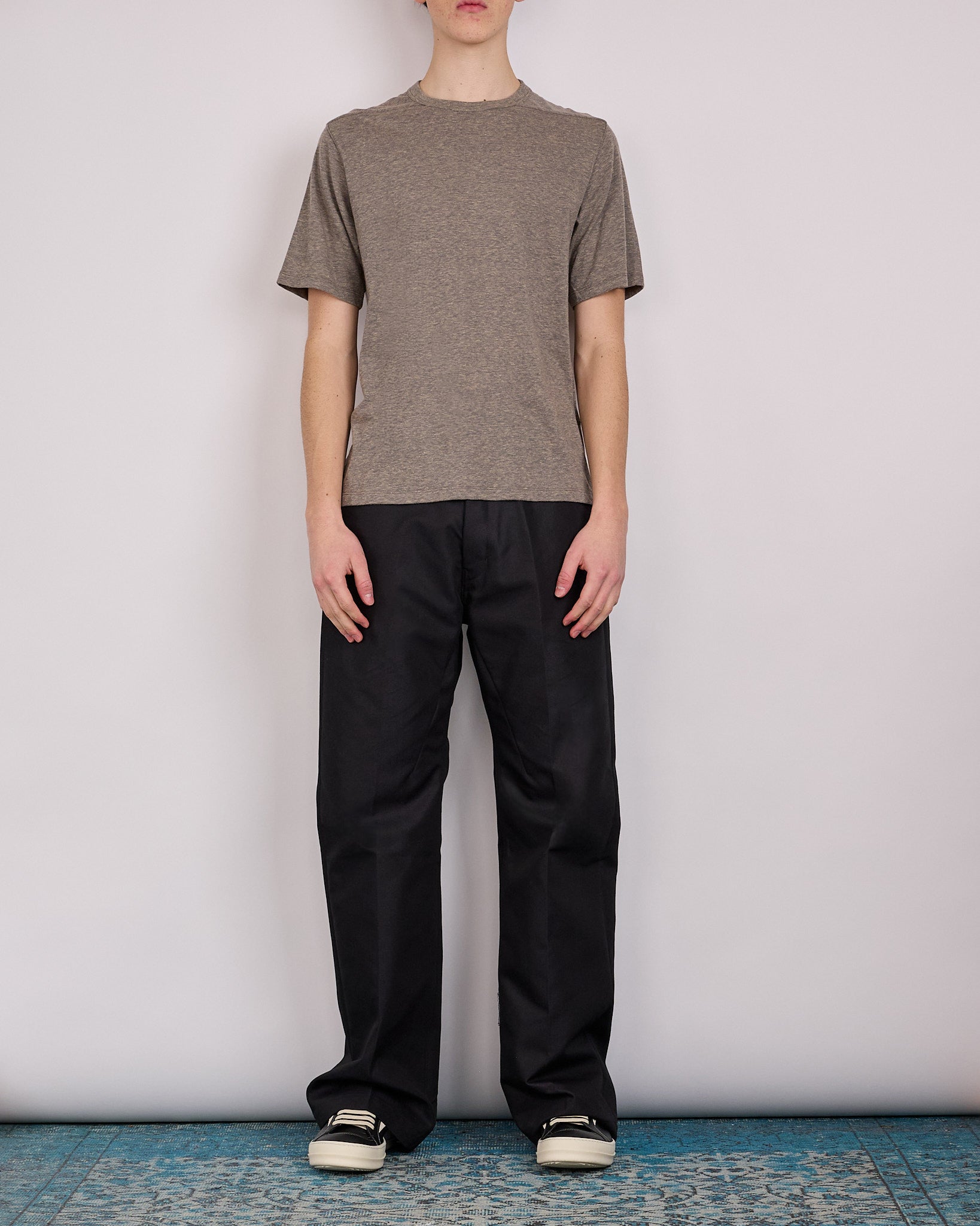 Rick Owens Runway Brad T-Shirt Melange Jersey Grey – LESS 17