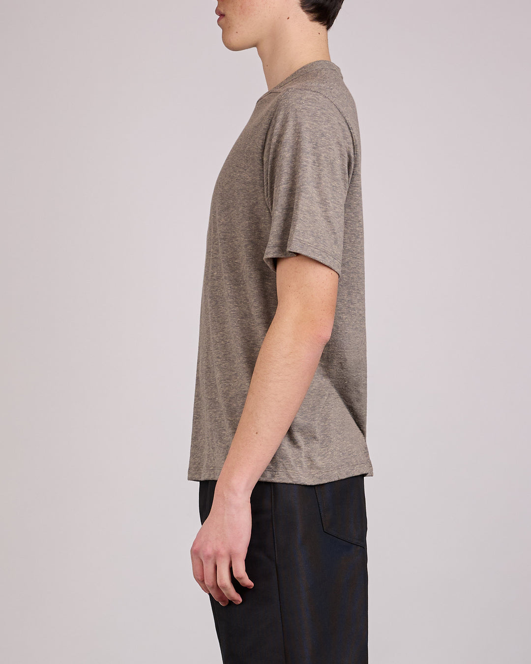Rick Owens Runway Brad T-Shirt Melange Jersey Grey