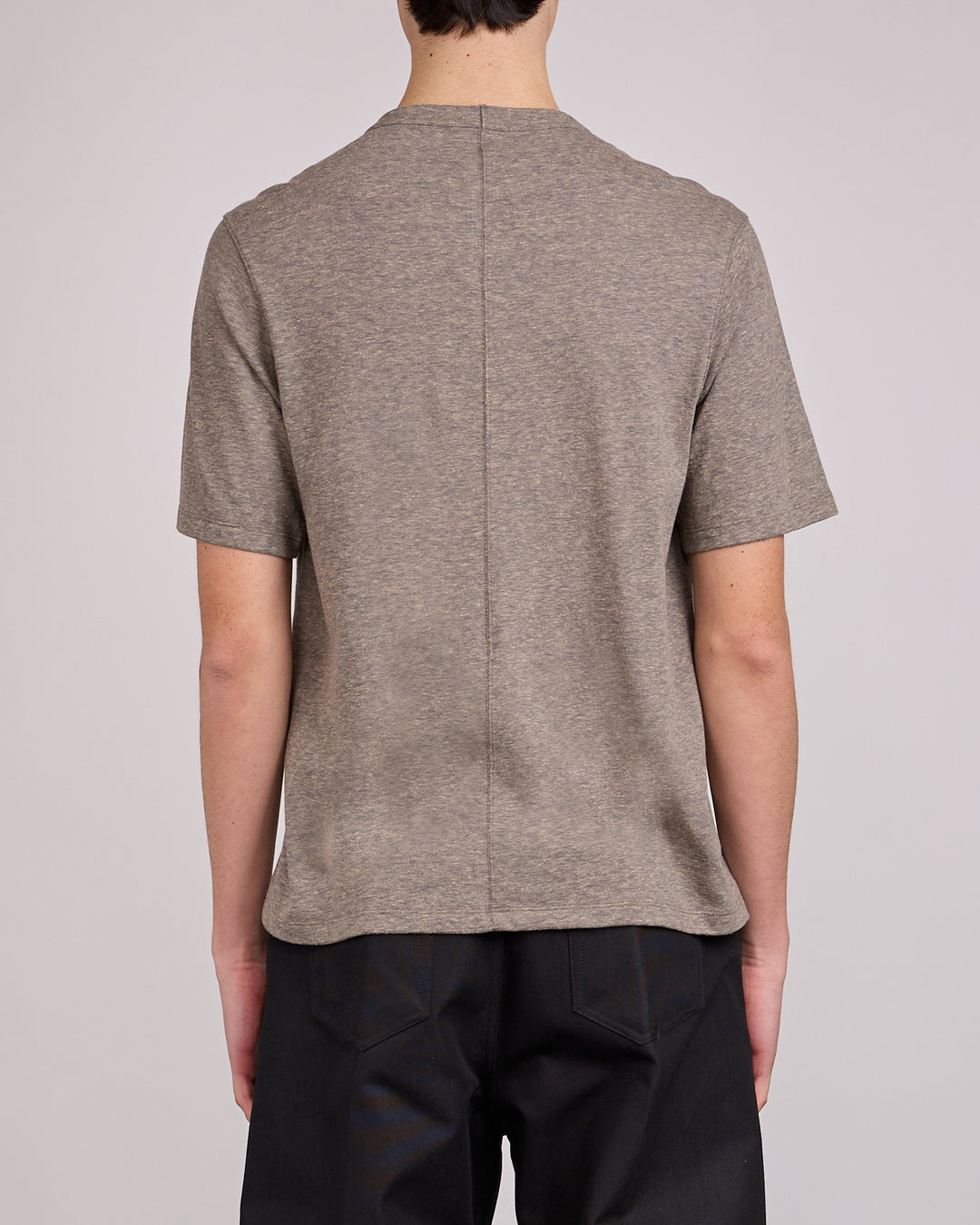 Rick Owens Runway Brad T-Shirt Melange Jersey Grey