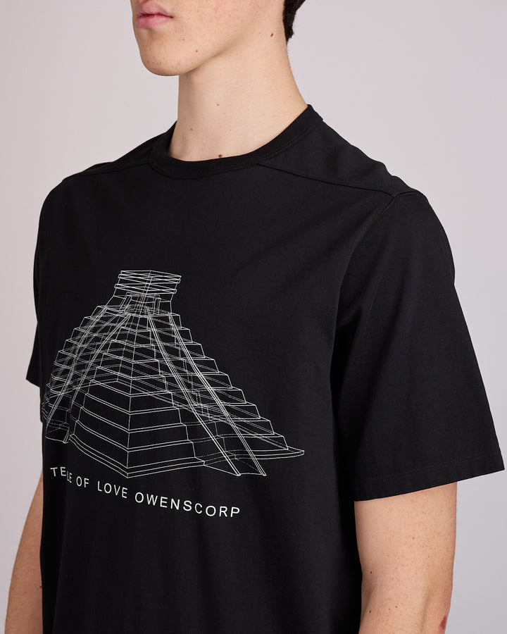 Rick Owens Runway Brad T-Shirt Temple Graphic Black Milk