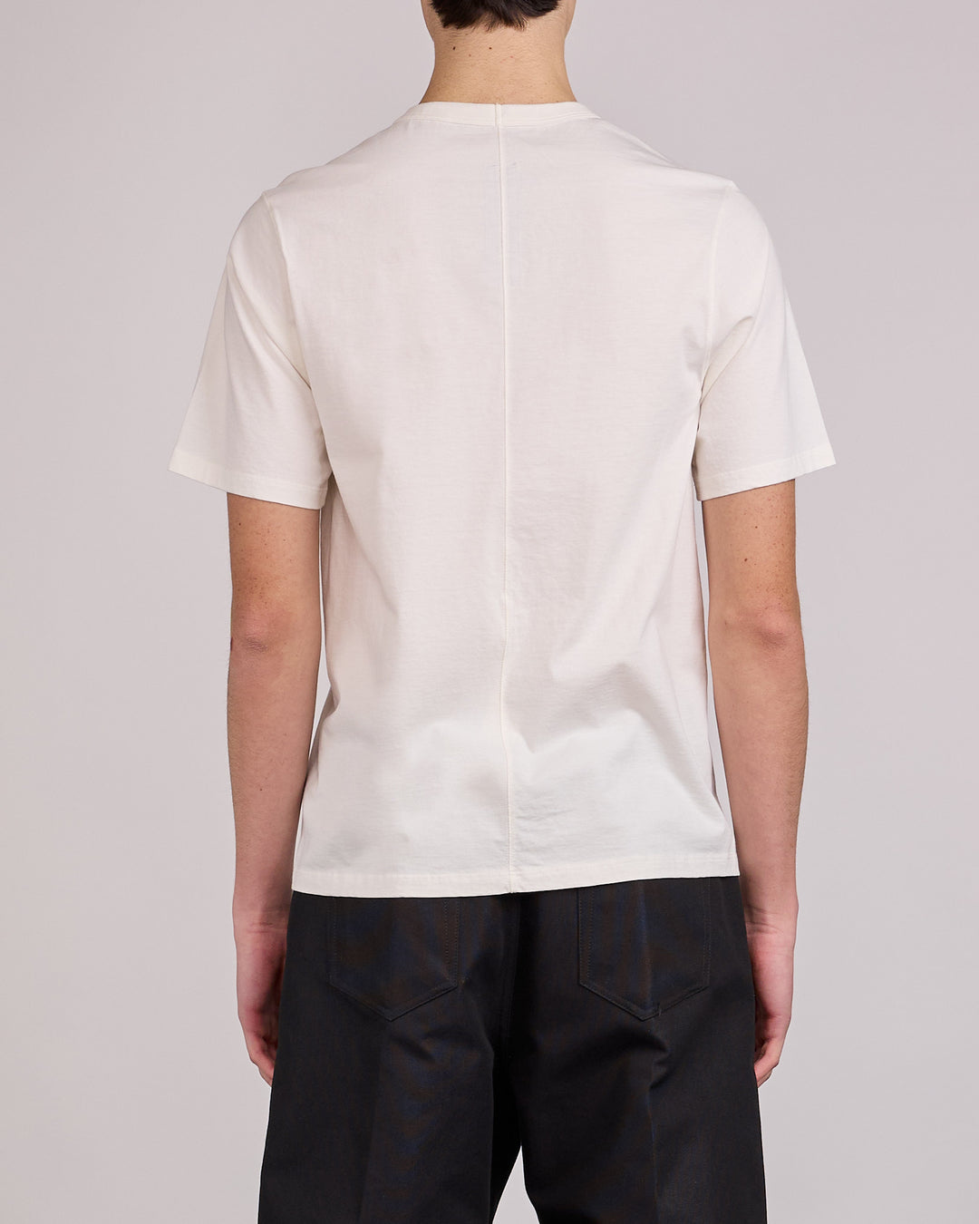 Rick Owens Runway Brad T-Shirt Temple Graphic Milk Black