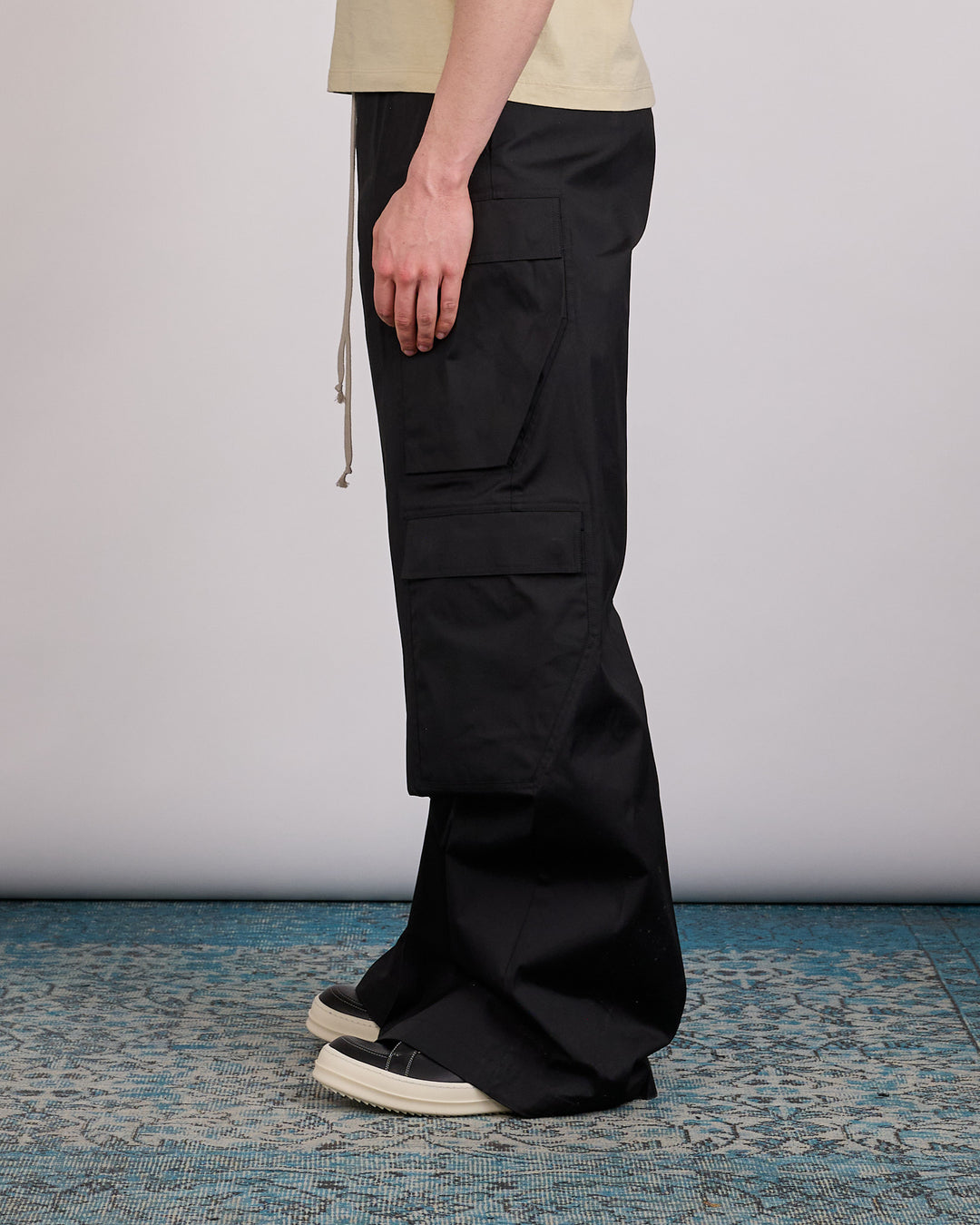 Rick Owens Runway Cargobelas Pant TE Black