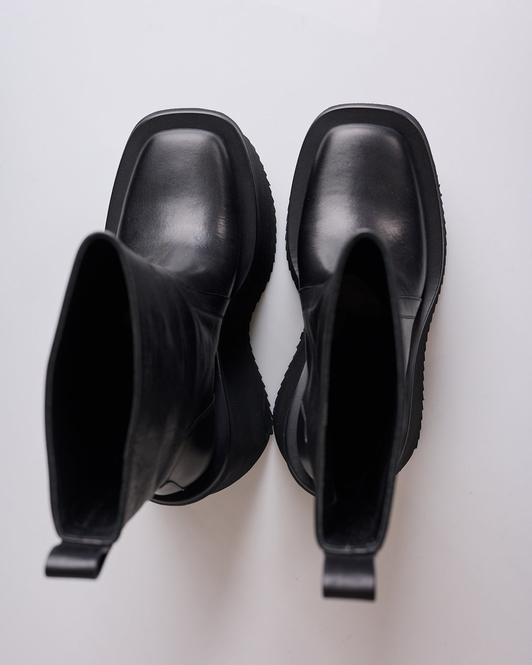 Rick Owens Runway Factory Full Grain Leather Boot Black