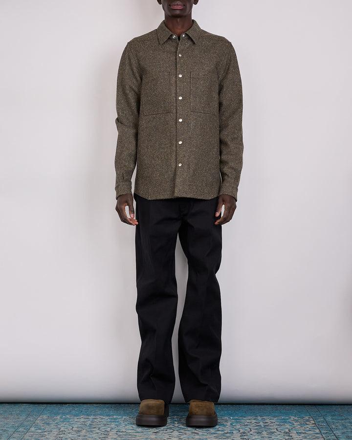 Rick Owens Runway Geth Cotton Whipcord Jean Black