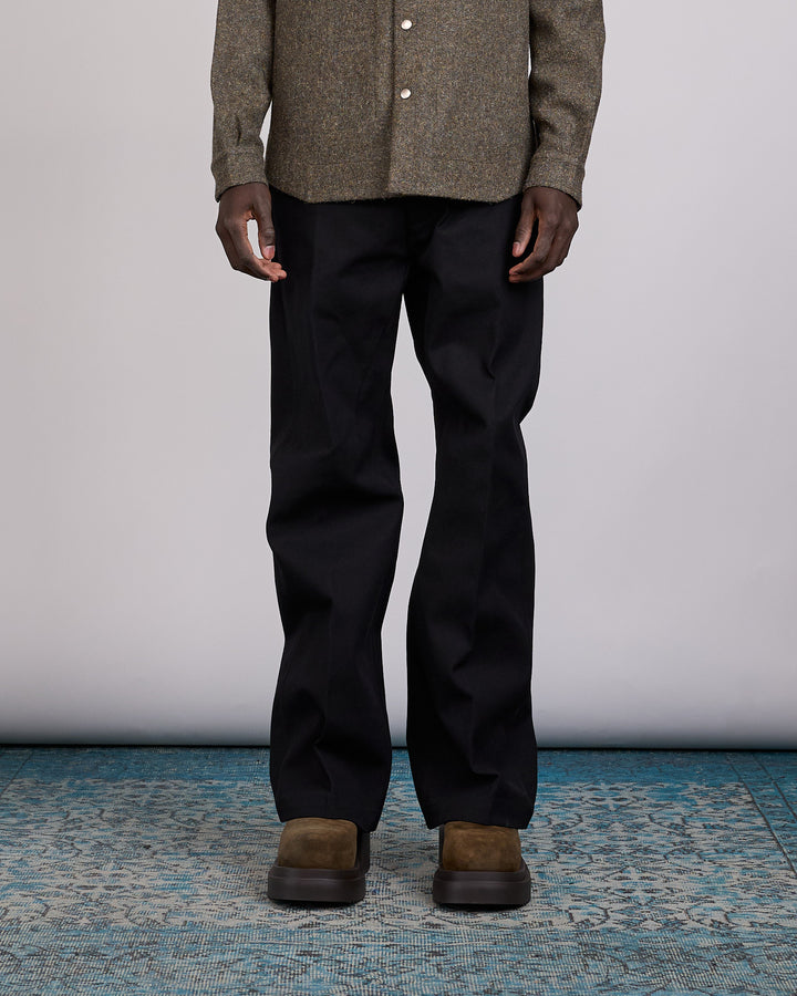 Rick Owens Runway Geth Cotton Whipcord Jean Black