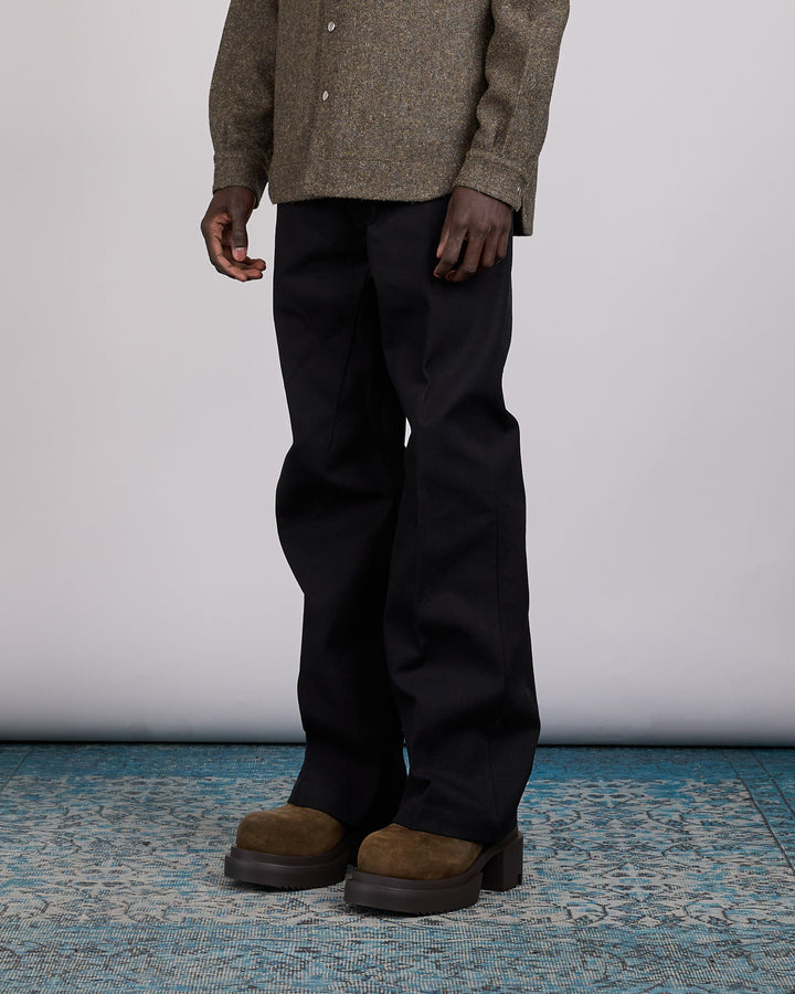 Rick Owens Runway Geth Cotton Whipcord Jean Black