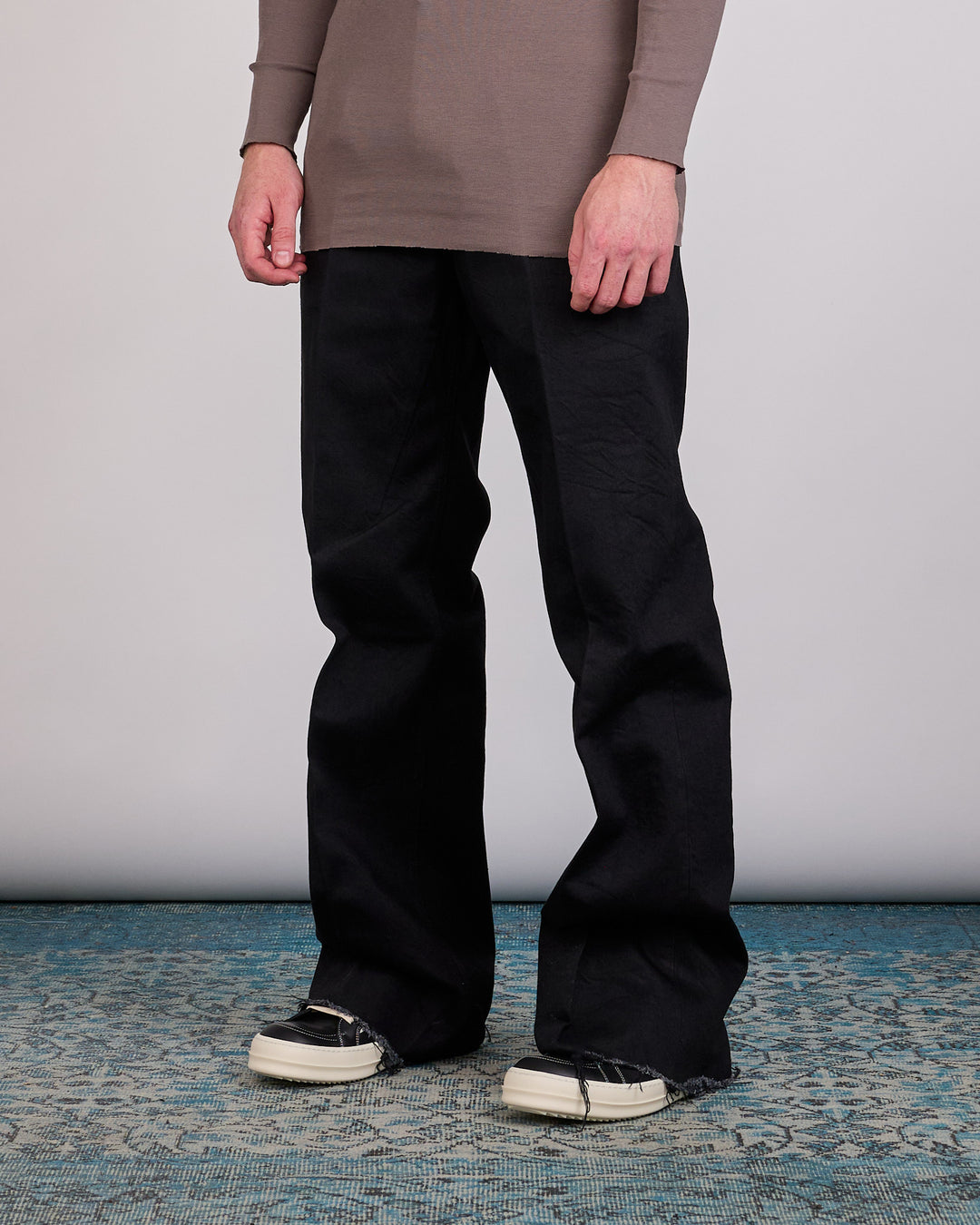 Rick Owens Runway Geth Jean 16oz Denim Black