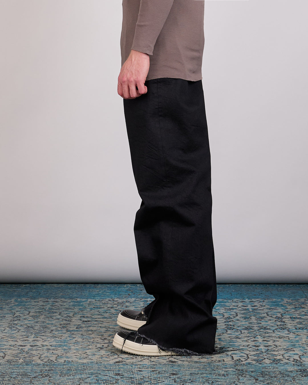 Rick Owens Runway Geth Jean 16oz Denim Black