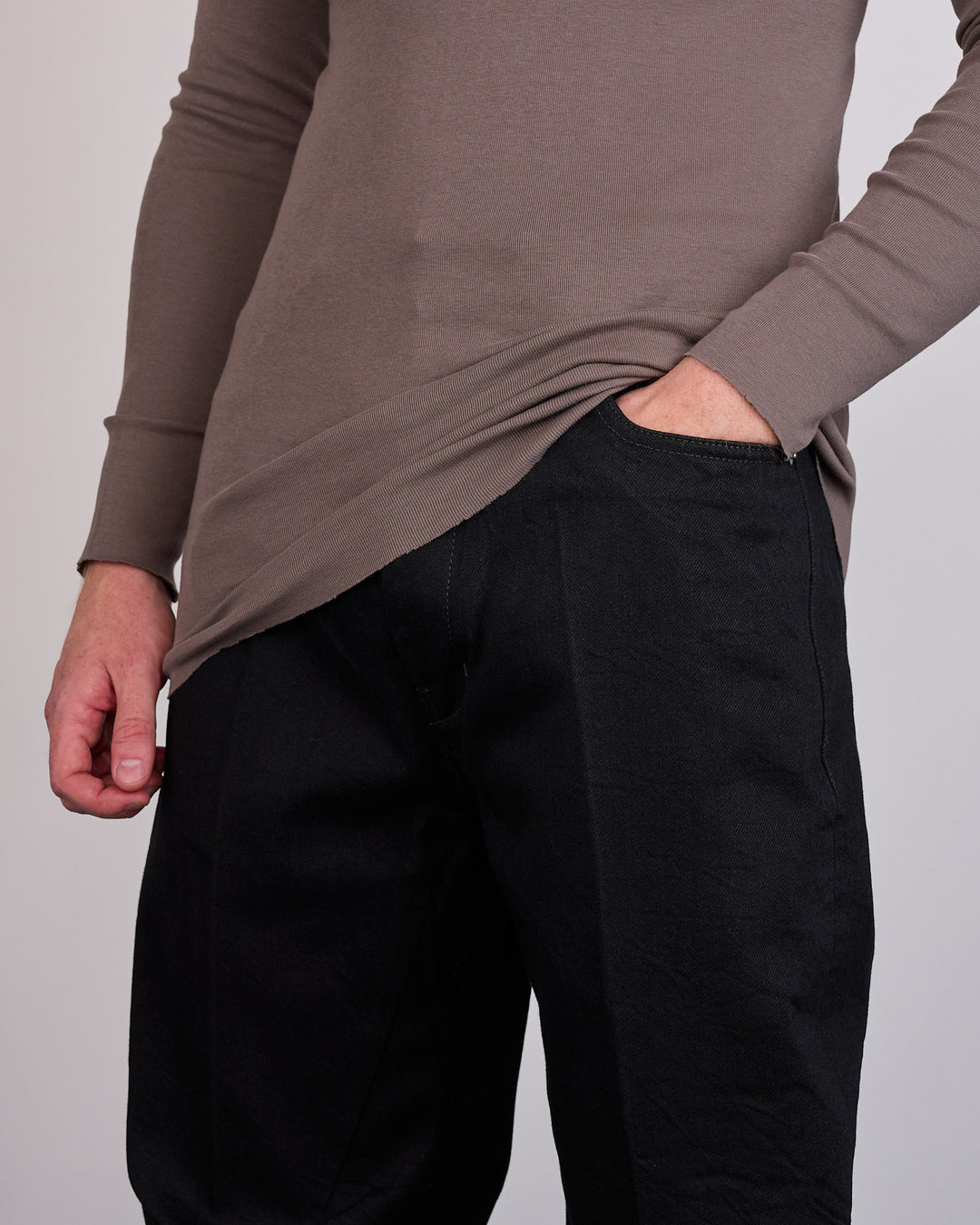 Rick Owens Runway Geth Jean 16oz Denim Black