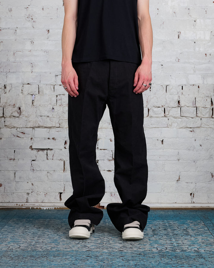 Rick Owens Runway Geth Jean Brushed Twill Black