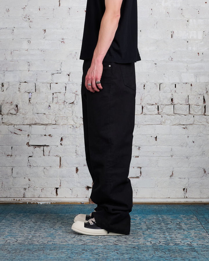 Rick Owens Runway Geth Jean Brushed Twill Black