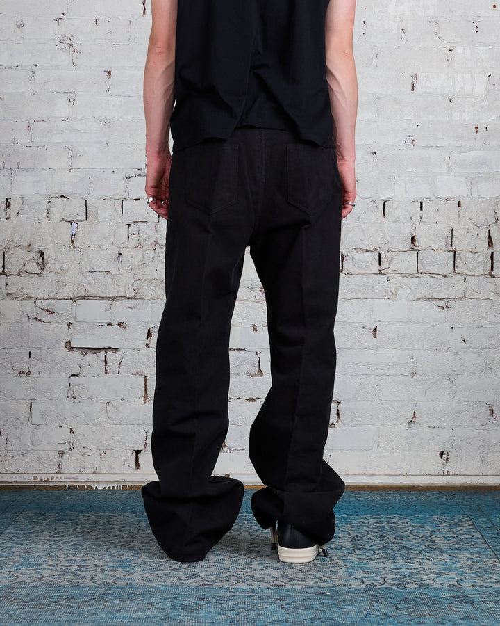 Rick Owens Runway Geth Jean Brushed Twill Black