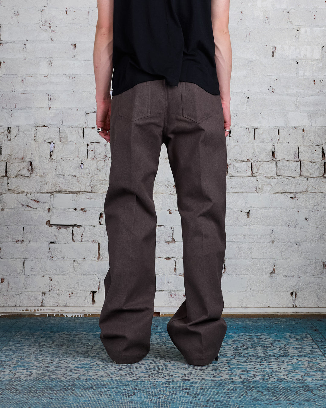 Rick Owens Runway Geth Jean Cotton Whipcord Ash