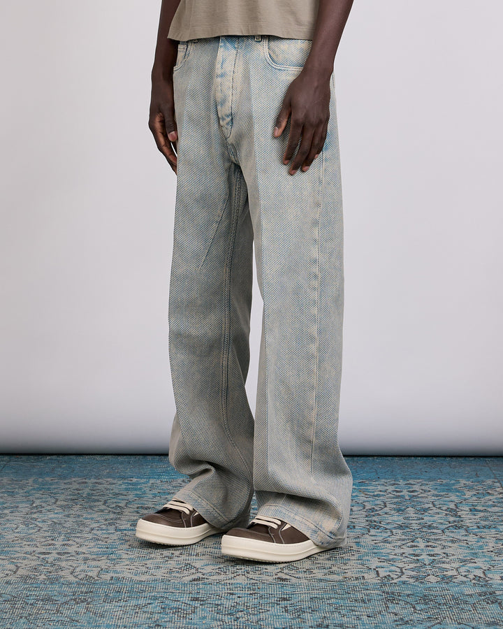 Rick Owens Runway Geth Jean Indigo Canvas Indigo