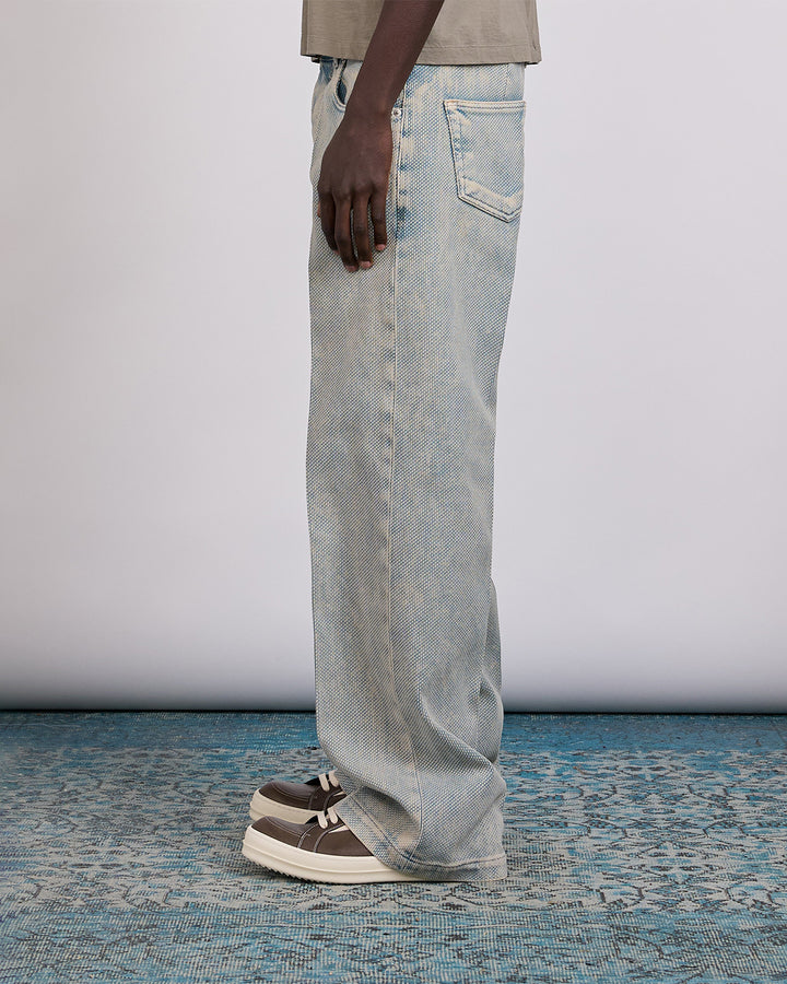 Rick Owens Runway Geth Jean Indigo Canvas Indigo