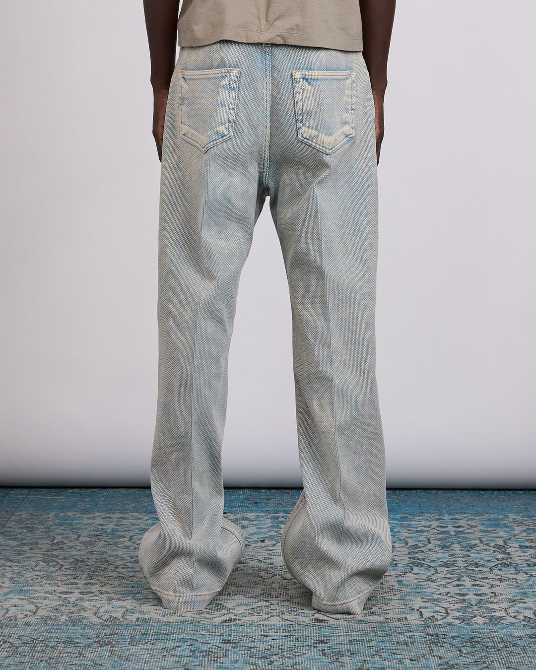 Rick Owens Runway Geth Jean Indigo Canvas Indigo