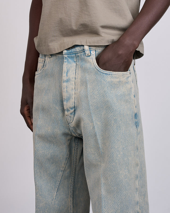 Rick Owens Runway Geth Jean Indigo Canvas Indigo