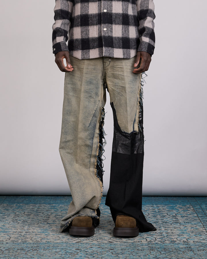 Rick Owens Runway Joris Trouser 13oz Denim Dirty Hustler Black