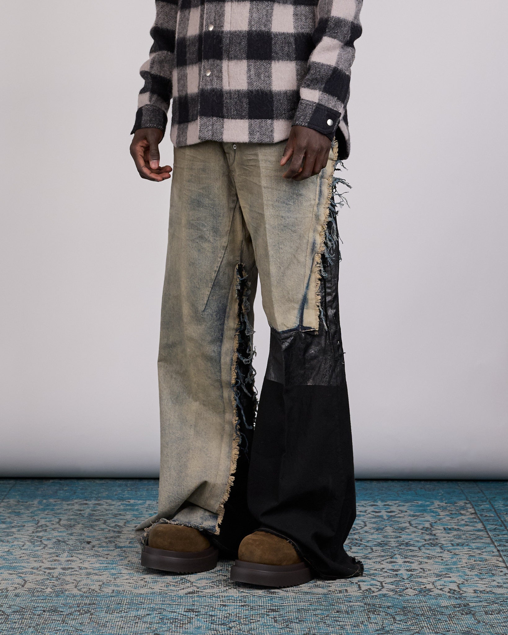 Rick Owens Runway Joris Trouser 13oz Denim Dirty Hustler Black