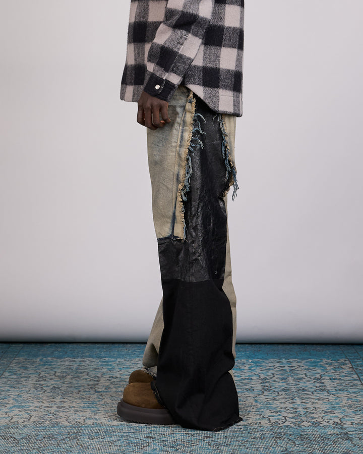 Rick Owens Runway Joris Trouser 13oz Denim Dirty Hustler Black