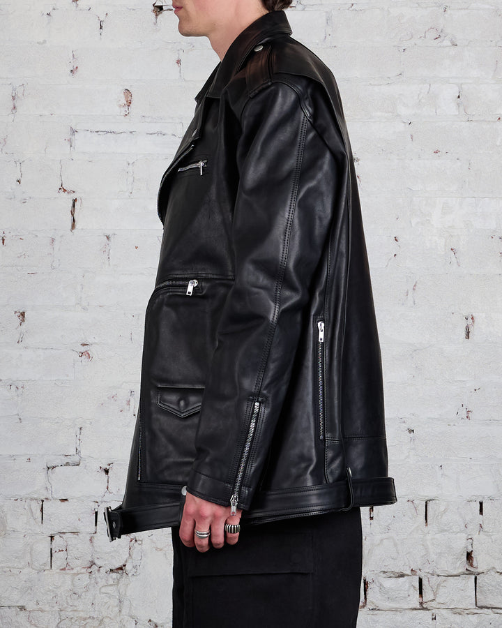 Rick Owens Runway Jumbo Bauhaus MIJ Stooges Jacket Black