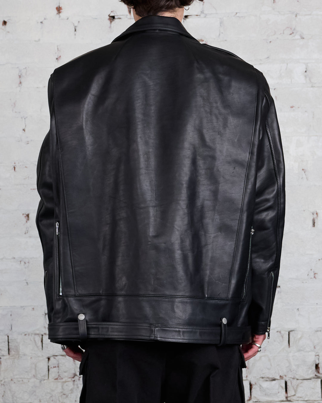 Rick Owens Runway Jumbo Bauhaus MIJ Stooges Jacket Black