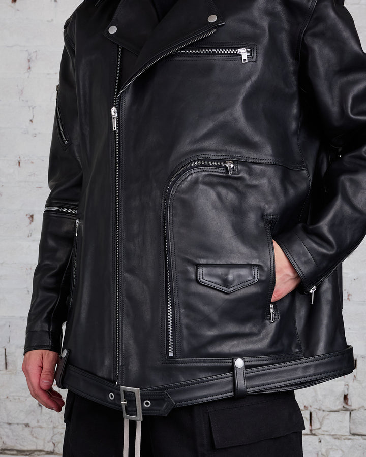 Rick Owens Runway Jumbo Bauhaus MIJ Stooges Jacket Black