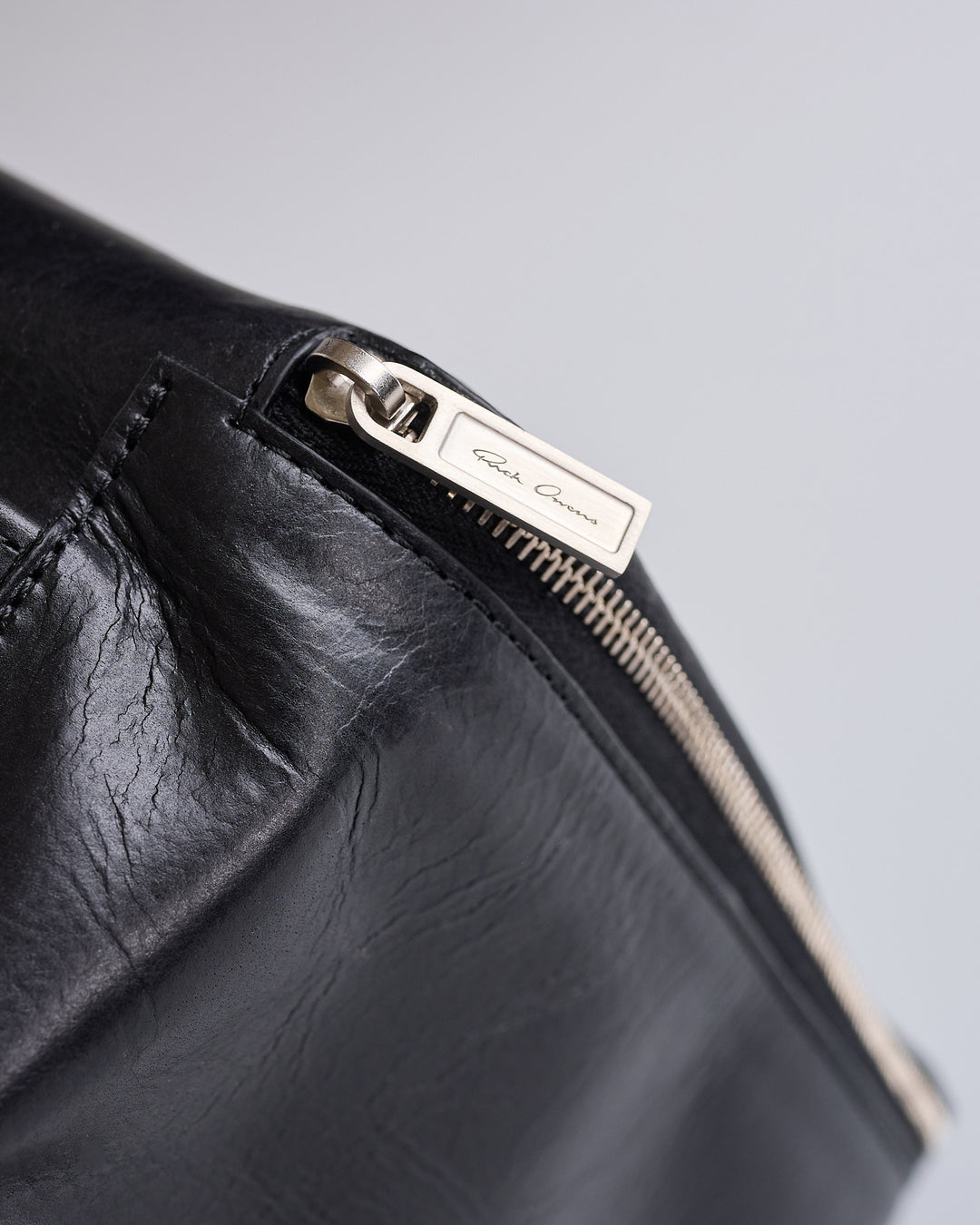 Rick Owens Runway Large Beauty Glasgow Leather Bag Black