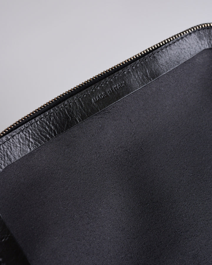 Rick Owens Runway Large Beauty Glasgow Leather Bag Black