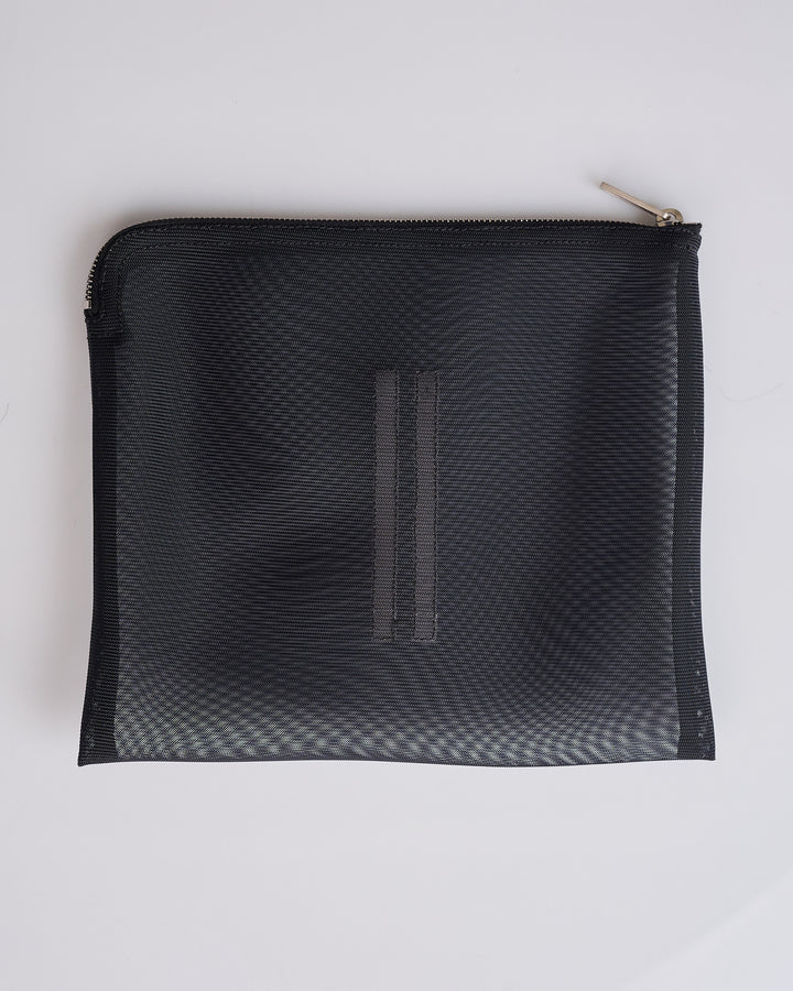 Rick Owens Runway Liquid Nylon Mesh Bag Black