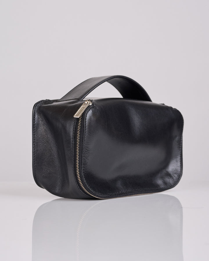 Rick Owens Runway Medium Beauty Glasgow Leather Bag Black