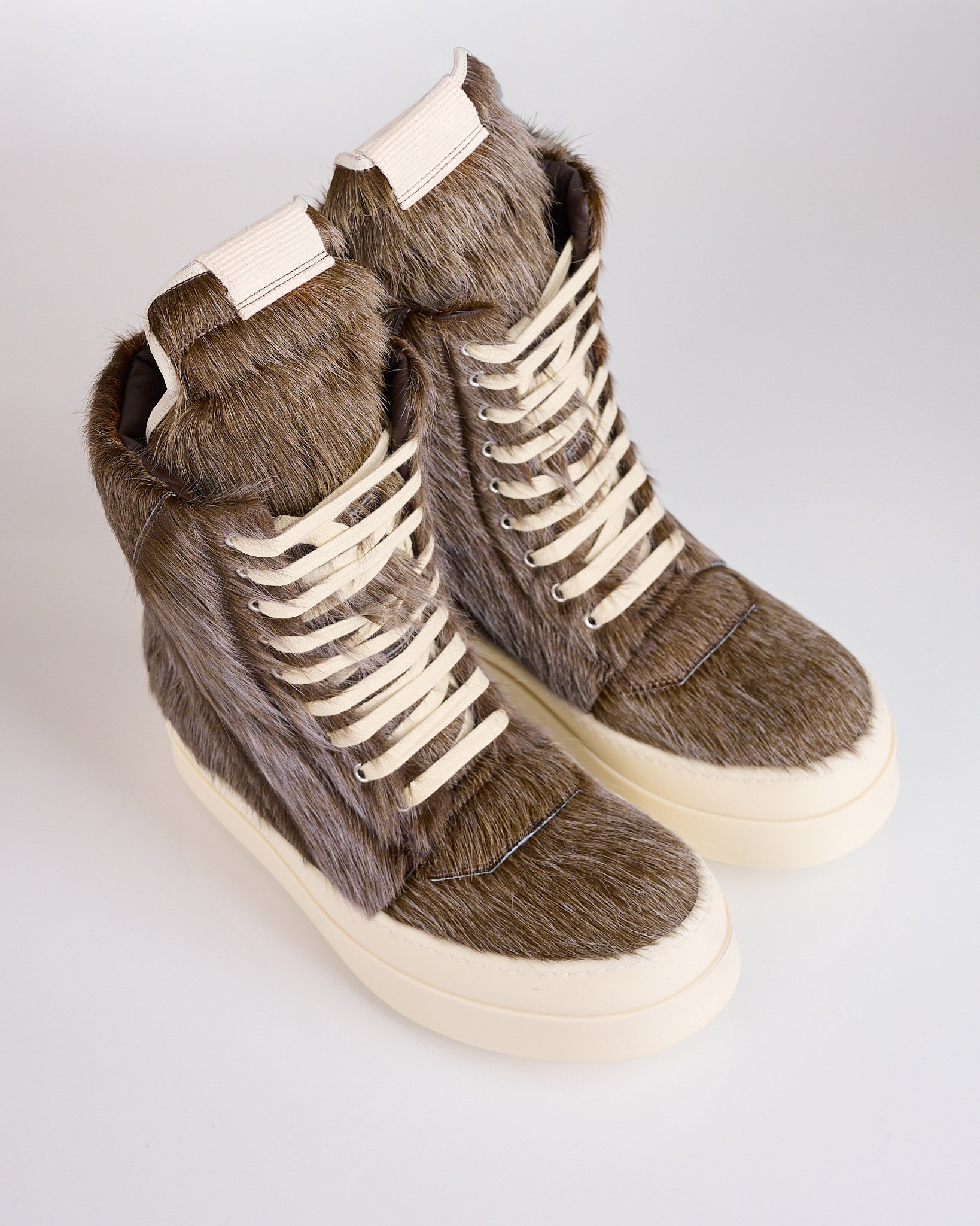 Rick Owens Runway Megageobasket Unshaved Melange Indigo – LESS 17