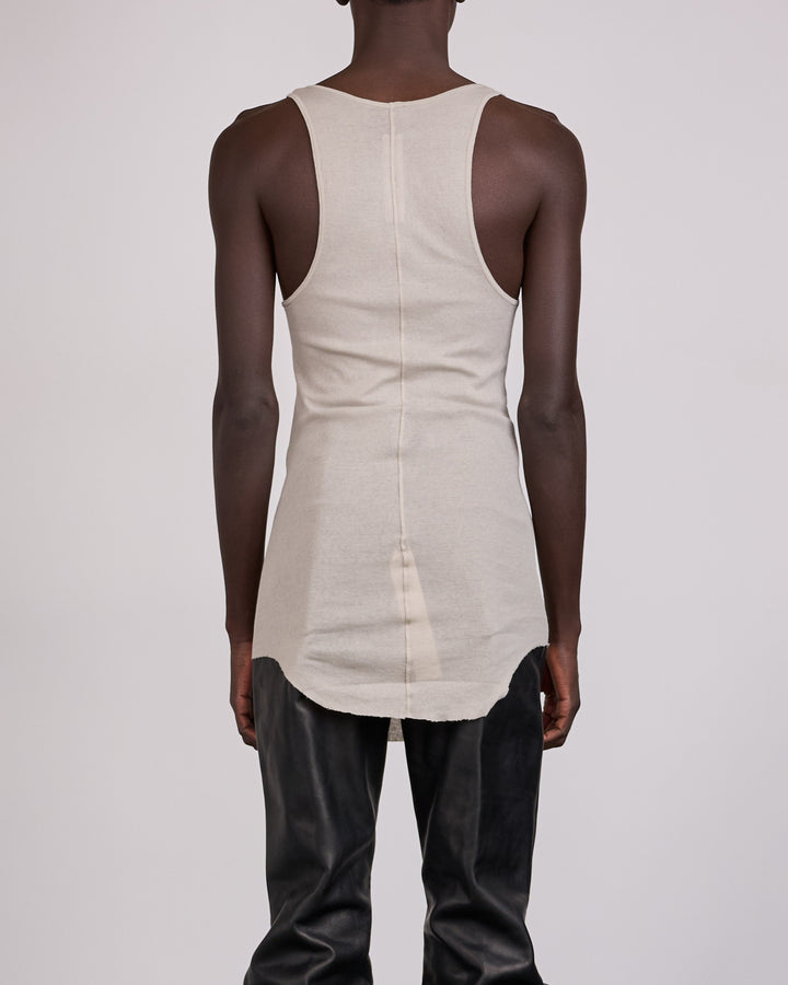 Rick Owens Runway Pony Micro Rib Slim Tank Black