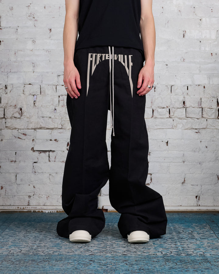 Rick Owens Runway Porterville Wide Bela Pant Brushed Twill Black/Pearl