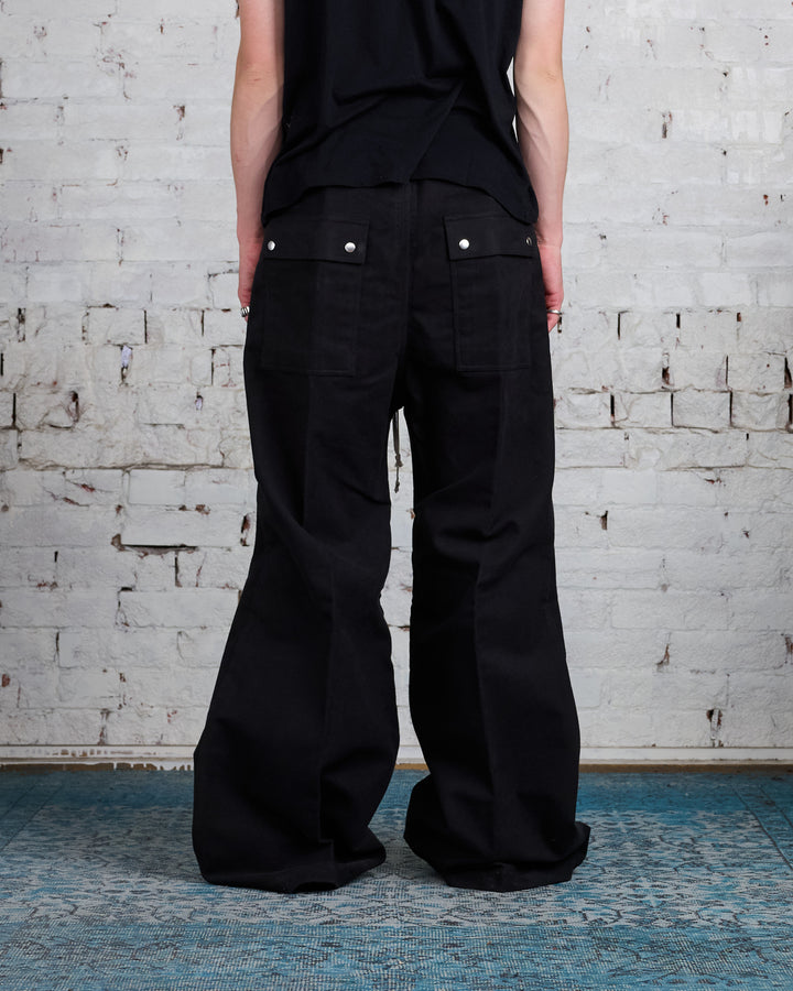 Rick Owens Runway Porterville Wide Bela Pant Brushed Twill Black/Pearl